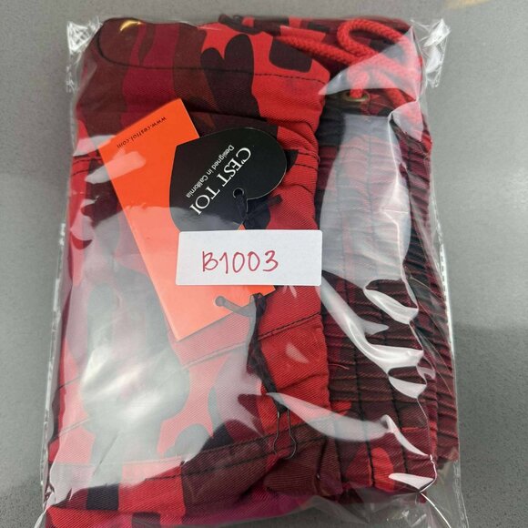 Camo Cargo Jogger, C'Est Toi, NEW with tag, Medium, RED - Picture 6 of 6